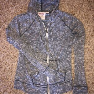 Grey zip up hoodie